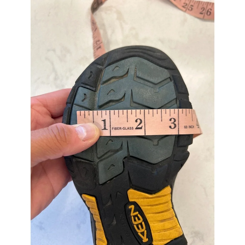Keen Newport H2 Kids Sandals Black Yellow Waterproof Hiking Water Shoes Size 2